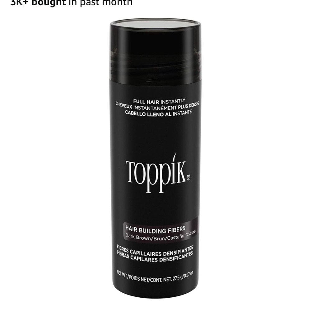 Toppik hair building fiber for thinning hair unisex brown black gray